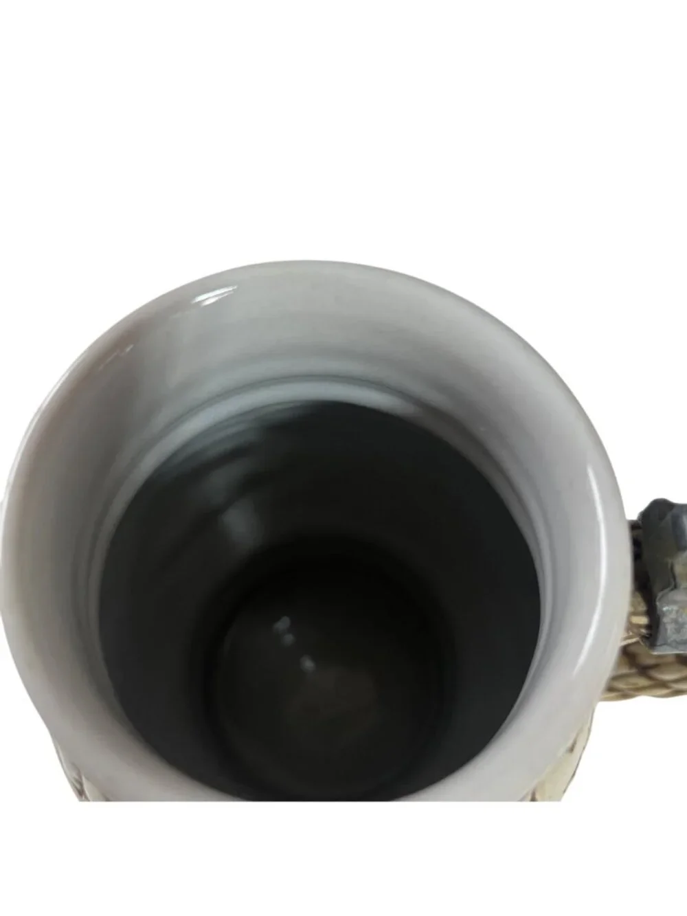 Vintage Avon Ceramic Beer Stein Broken‎ Pewter Lid Nautical Scene 1977